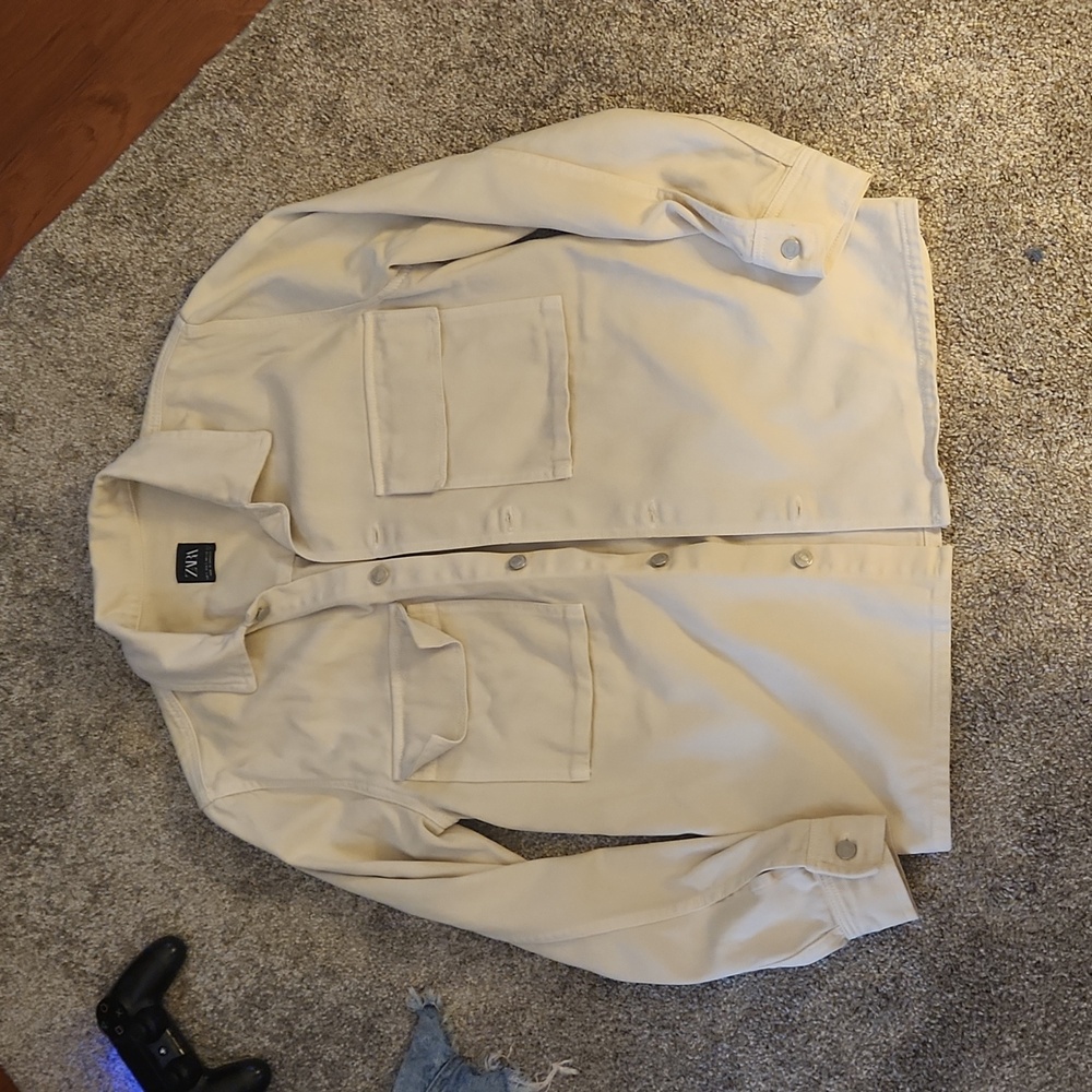 Canvas shirt jacket